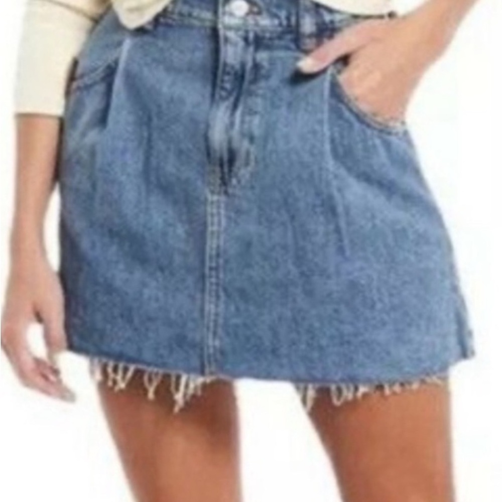 Stylish Blue Denim Skirt
